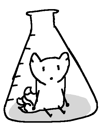 a small three tailed fox sitting in a flaskFeb 17 2022