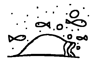 a blanket with a fox under it and their ears poking out, surrounding them are stars, bubbles, and fishMar 05 2022