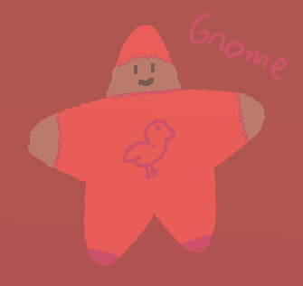 a gnome with a bird on its shirtApr 02 2022